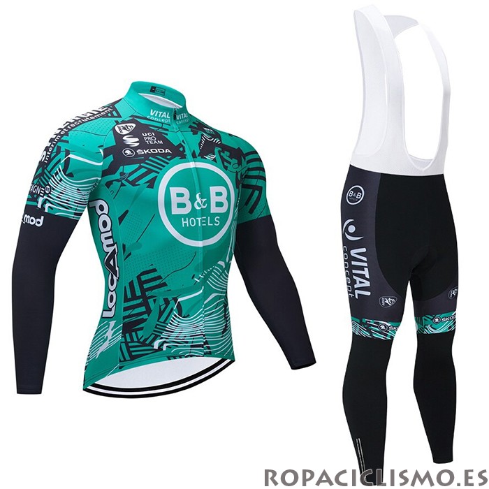 2021 Maillot Concept-BB Hotels Tirantes Mangas Largas Verde